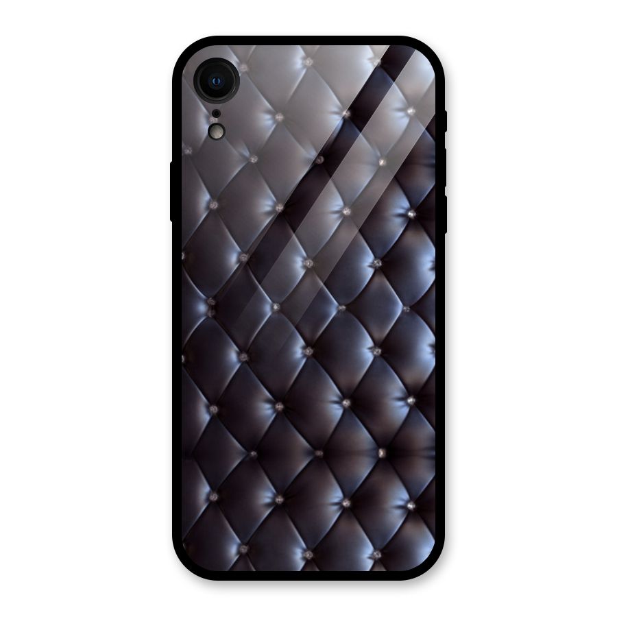 Luxury Pattern Glass Back Case for iPhone XR