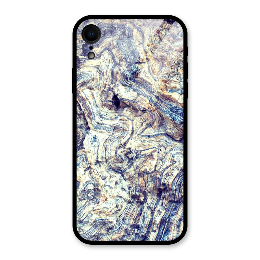 Marble Pattern Glass Back Case for iPhone XR