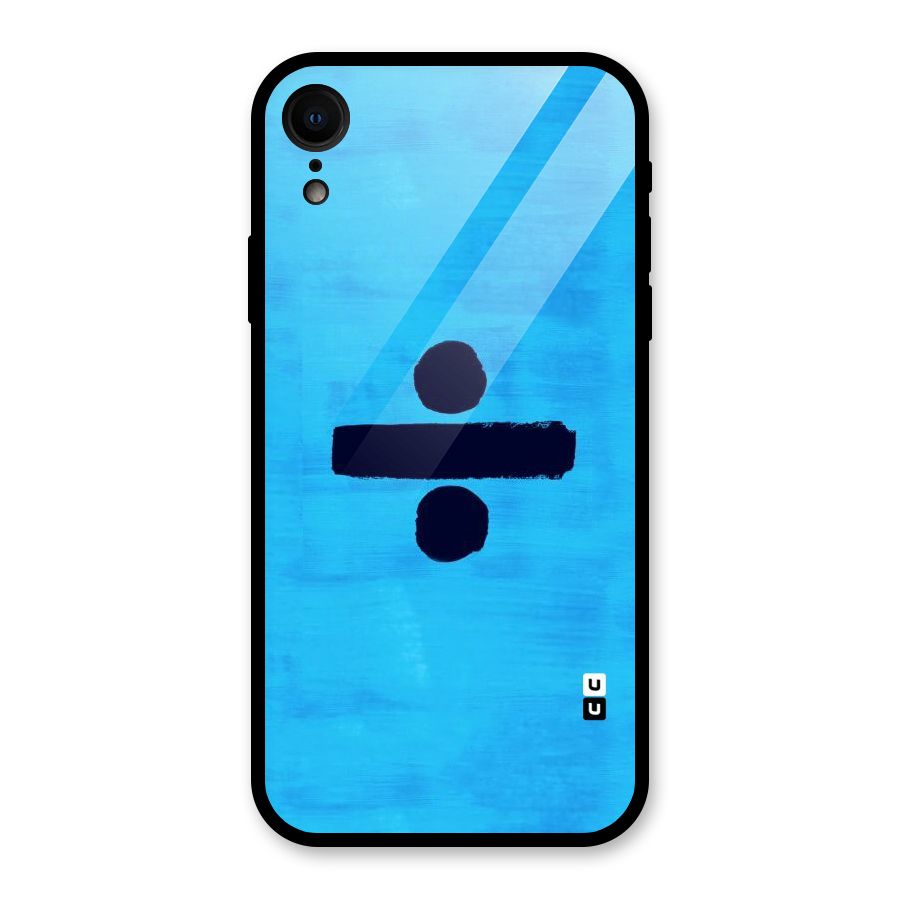 Math And Blue Glass Back Case for iPhone XR