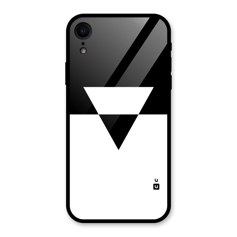 Minimal Triangle Glass Back Case for iPhone XR