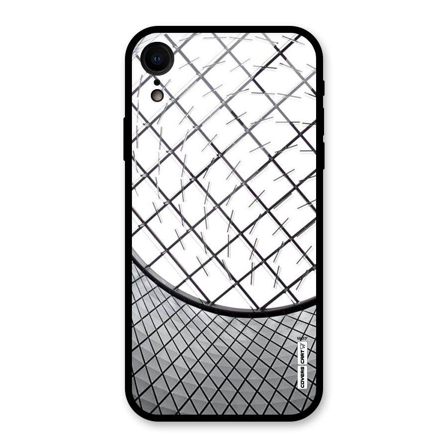 Modern Abstract Pattern Glass Back Case for iPhone XR