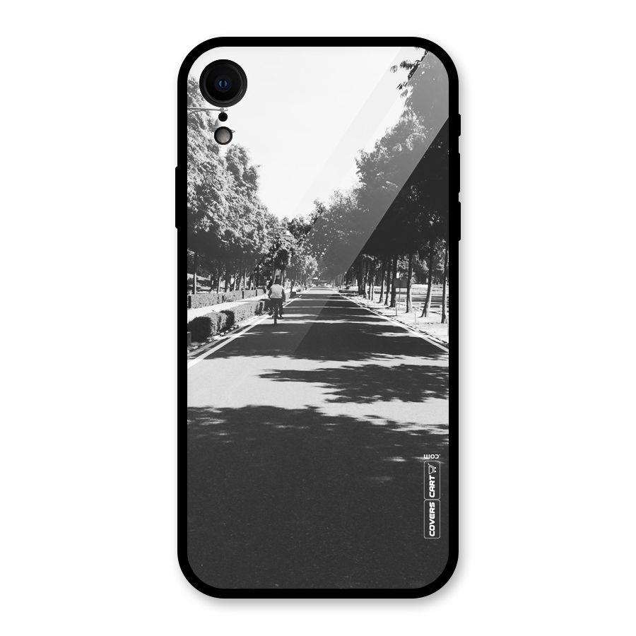 Monochrome Path Glass Back Case for iPhone XR