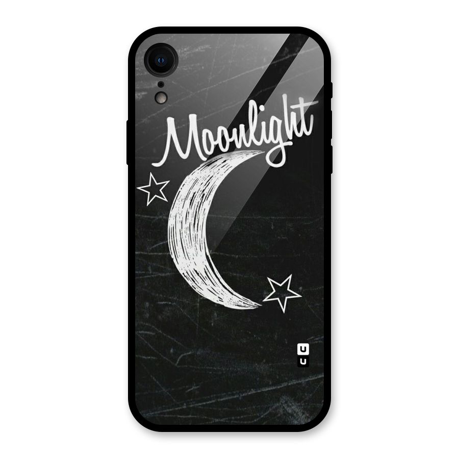 Moon Light Glass Back Case for iPhone XR