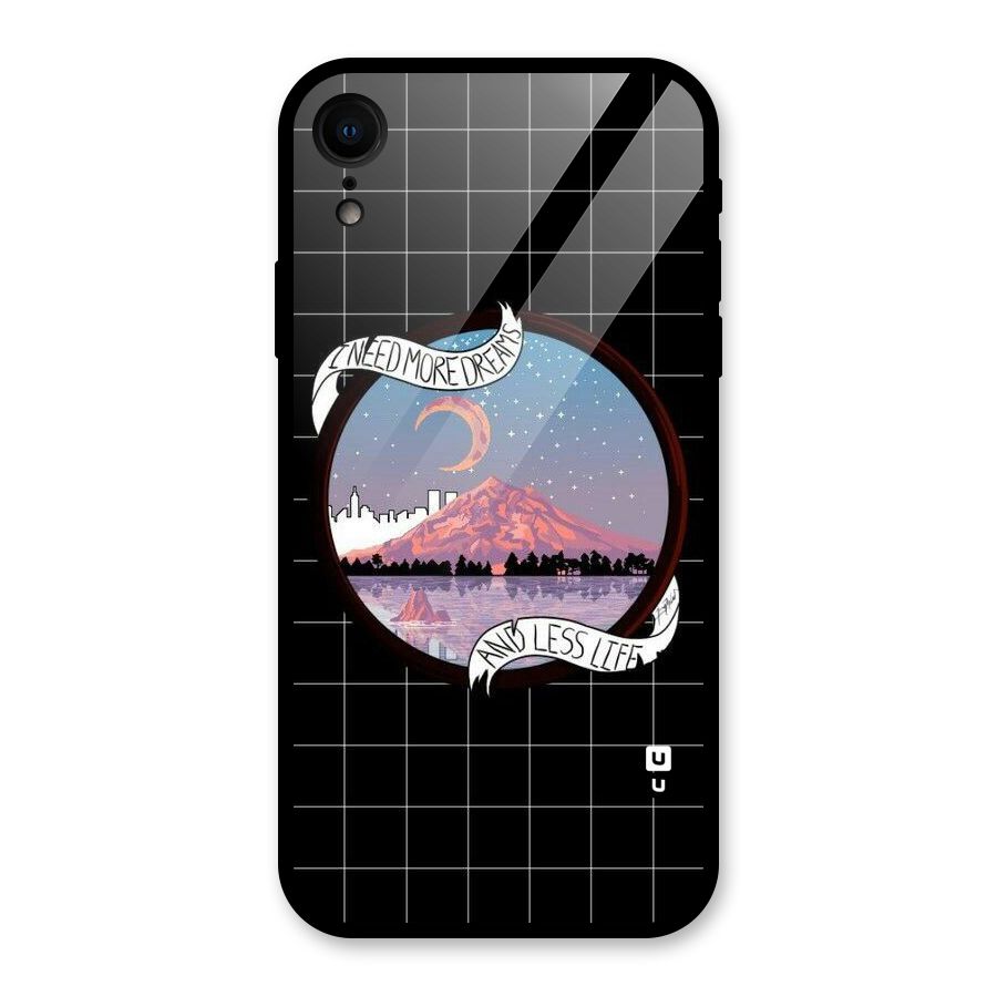 More Dreams Glass Back Case for iPhone XR