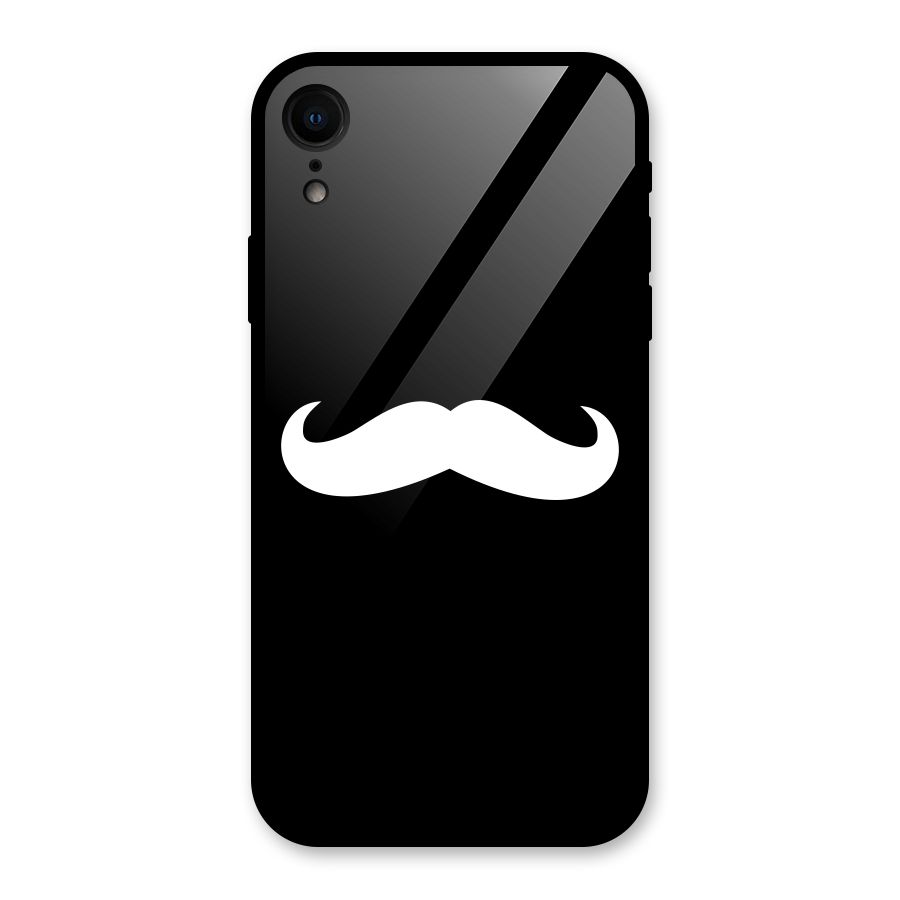 Moustache Love Glass Back Case for iPhone XR