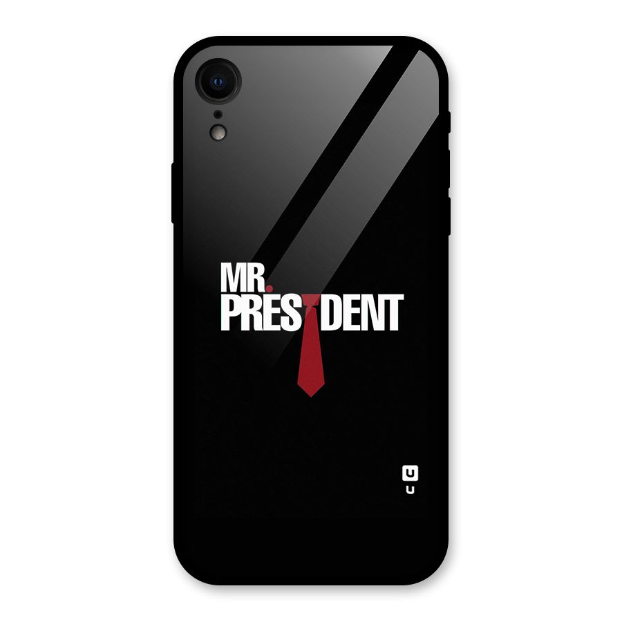 Mr President Glass Back Case for iPhone XR