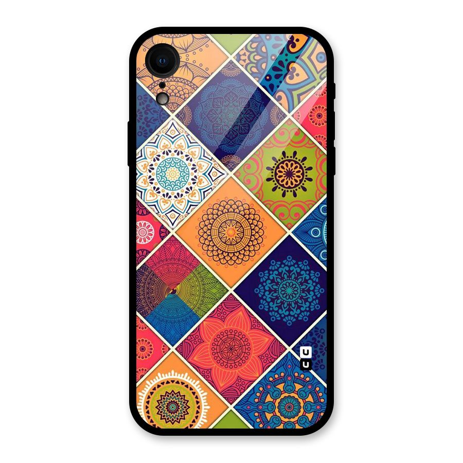 Multi Designs Glass Back Case for iPhone XR
