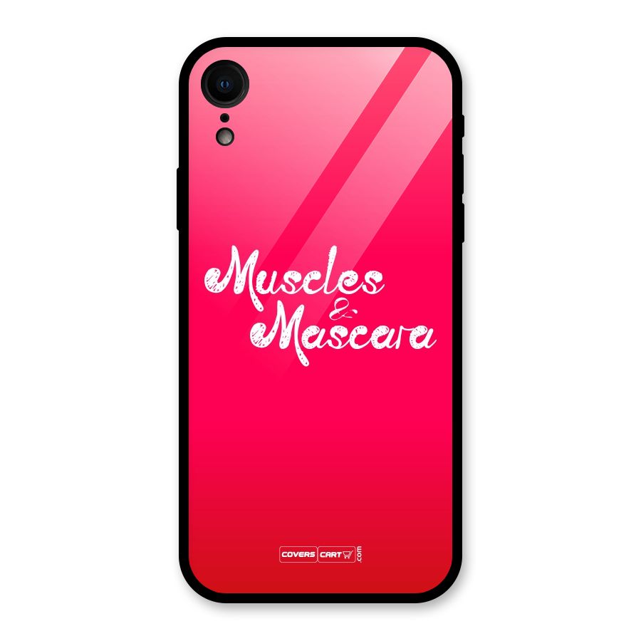 Muscles and Mascara Glass Back Case for iPhone XR