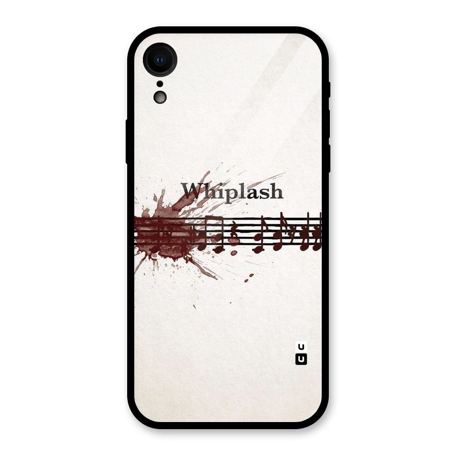 Music Notes Splash Glass Back Case for iPhone XR