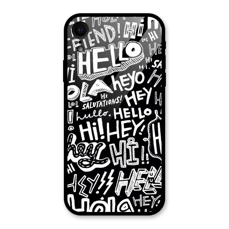 My Friend Glass Back Case for iPhone XR