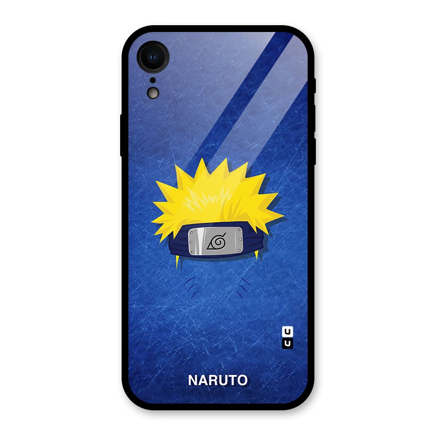 Naruto Headband Minimal Glass Back Case for iPhone XR