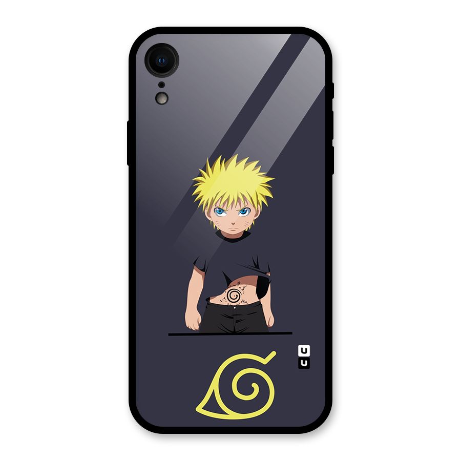 Naruto Kid Glass Back Case for iPhone XR