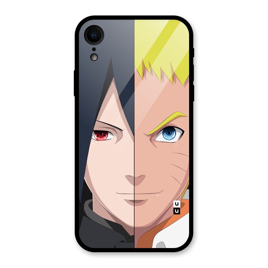 Naruto and Sasuke Glass Back Case for iPhone XR