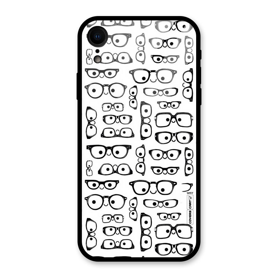 Nerdy Specs Glass Back Case for iPhone XR