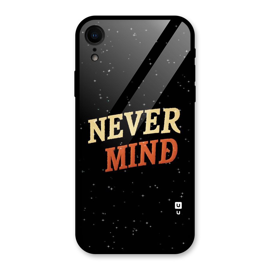 Never Mind Design Glass Back Case for iPhone XR