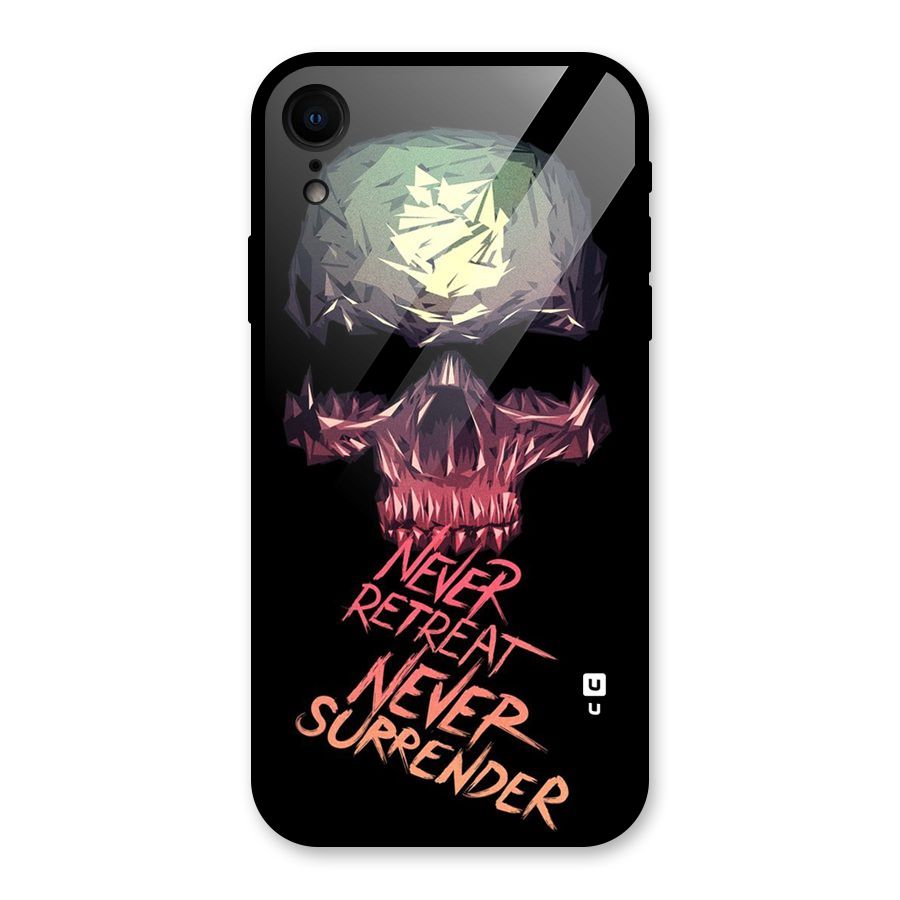 Never Retreat Glass Back Case for iPhone XR