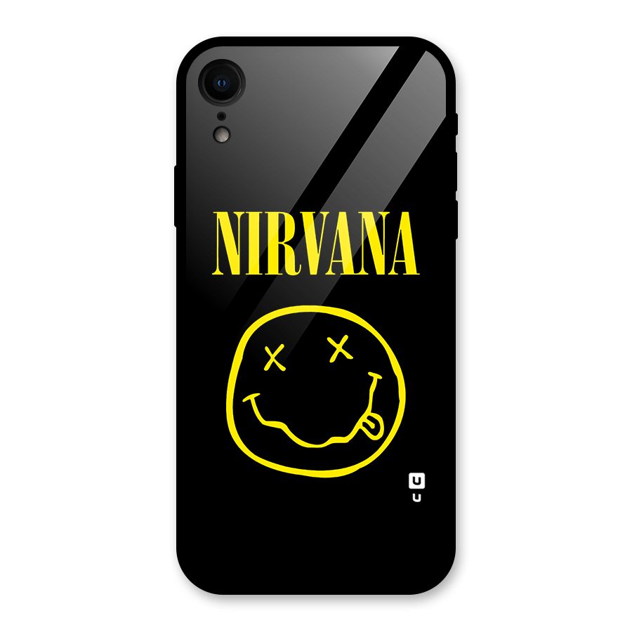 Nirvana Smiley Glass Back Case for iPhone XR