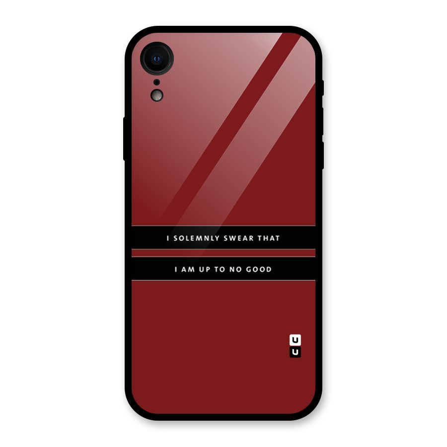 No Good Swear Glass Back Case for iPhone XR