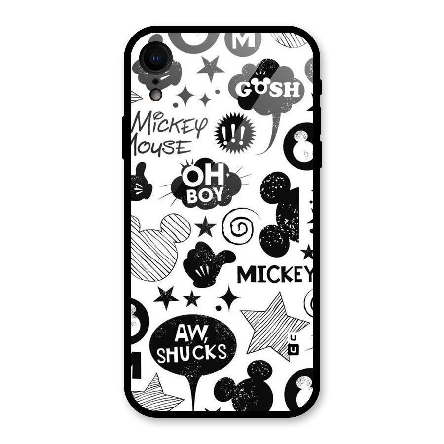 Oh Boy Design Glass Back Case for iPhone XR