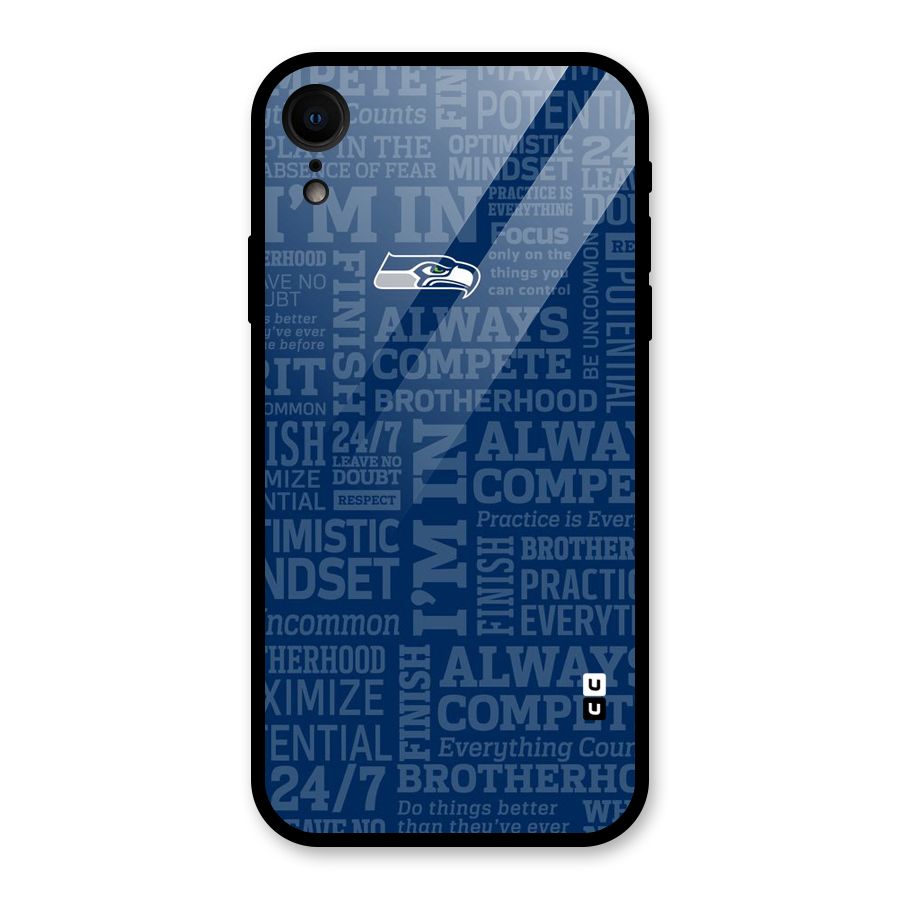 Optimistic Blue Glass Back Case for iPhone XR