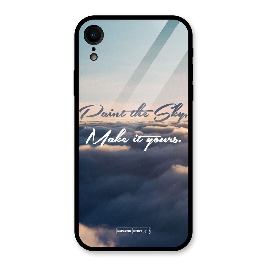 Paint the Sky Glass Back Case for iPhone XR