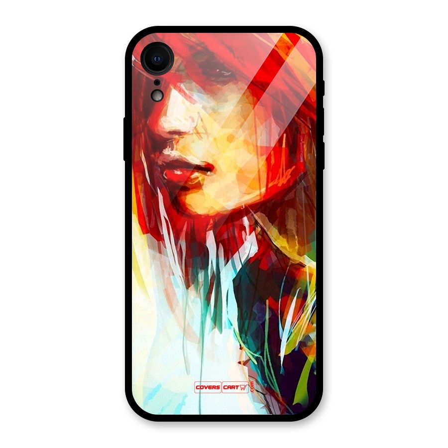 Painted Girl Glass Back Case for iPhone XR