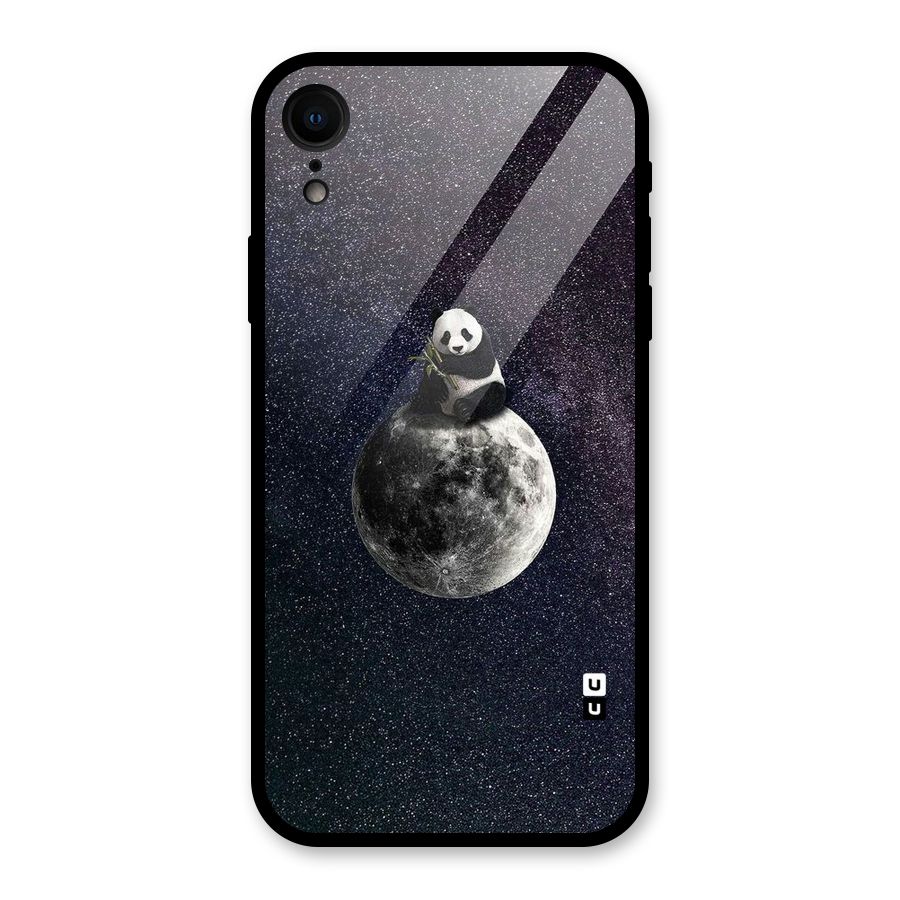 Panda Space Glass Back Case for iPhone XR
