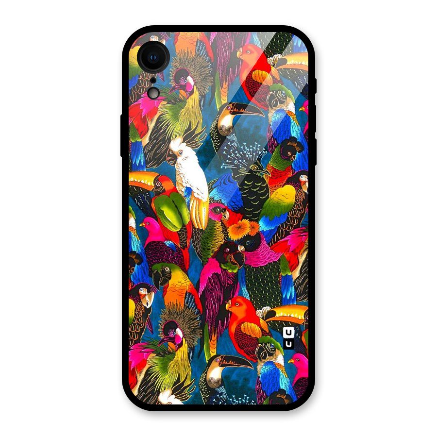 Parrot Art Glass Back Case for iPhone XR