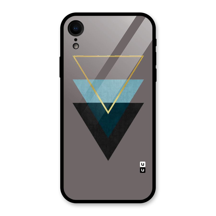 Pastel Triangle Glass Back Case for iPhone XR