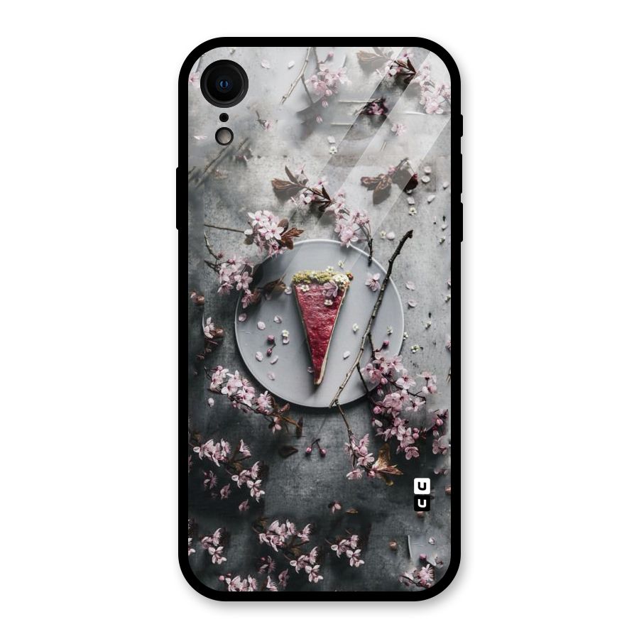 Pastry Florals Glass Back Case for iPhone XR