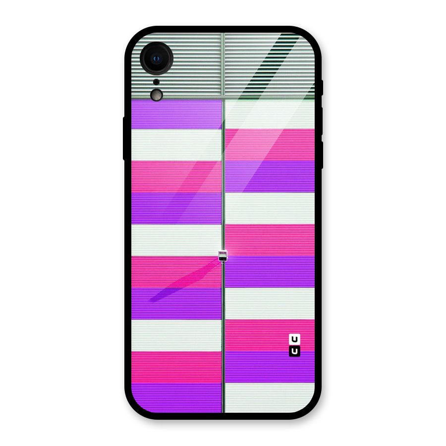 Patterns City Glass Back Case for iPhone XR
