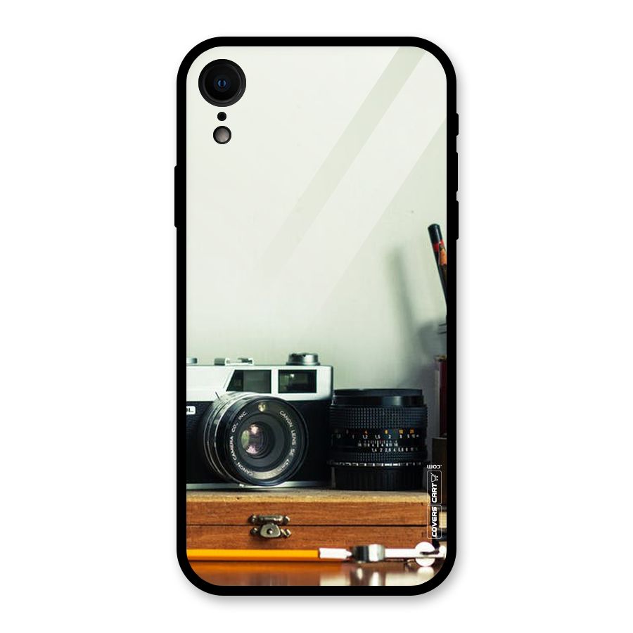 Photographer Desk Glass Back Case for iPhone XR