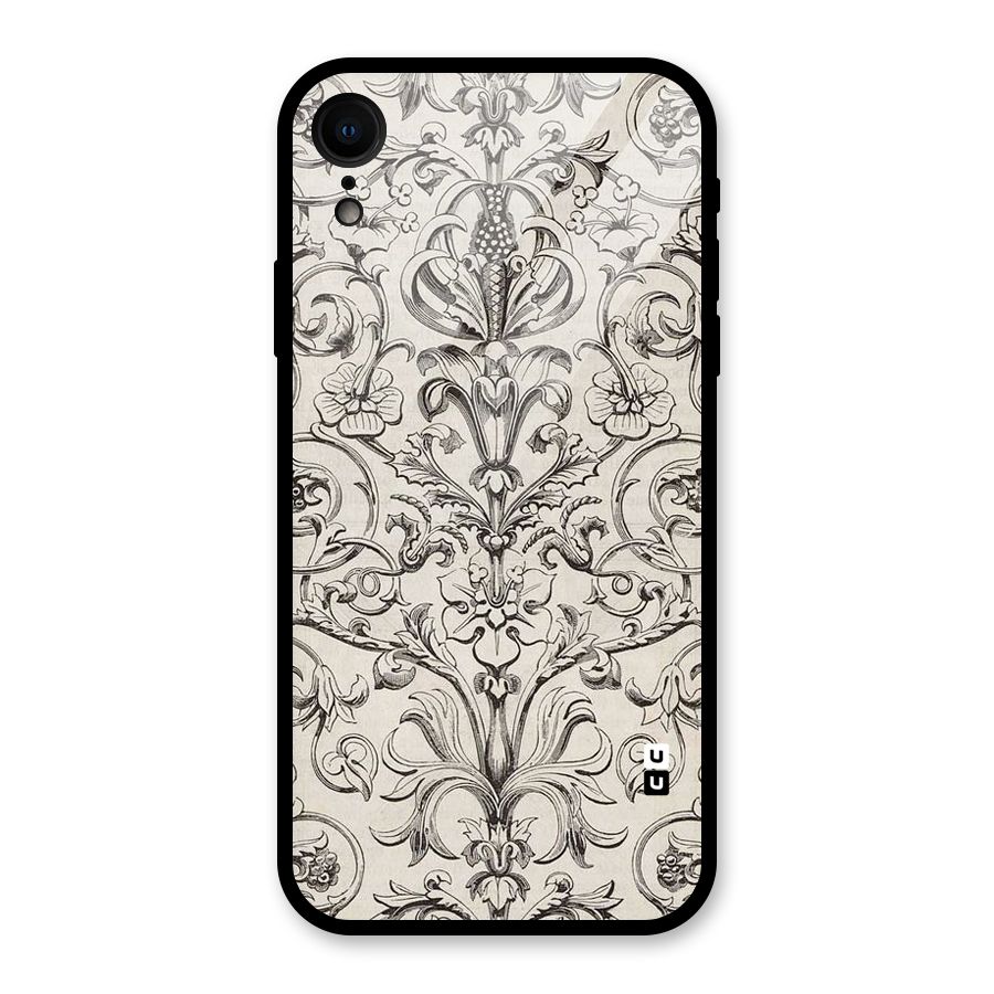 Pleasing Artsy Design Glass Back Case for iPhone XR