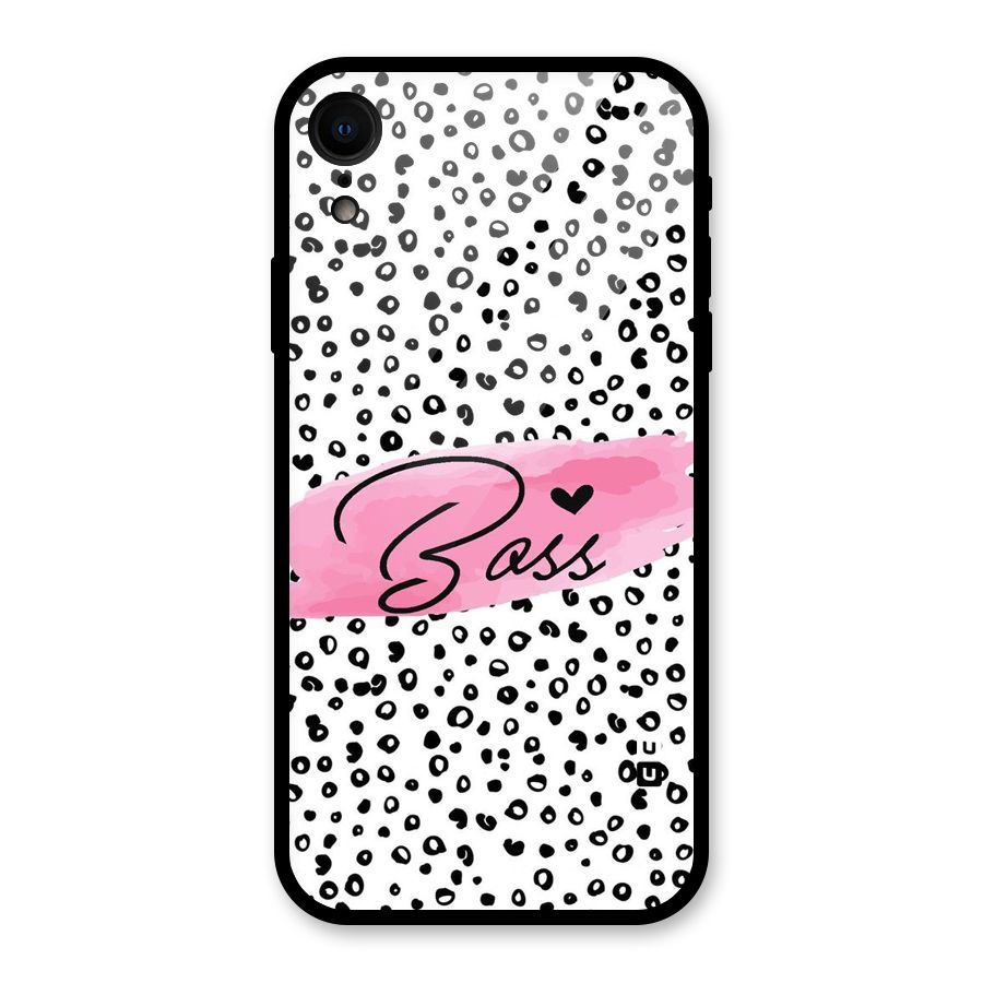 Polka Boss Glass Back Case for iPhone XR