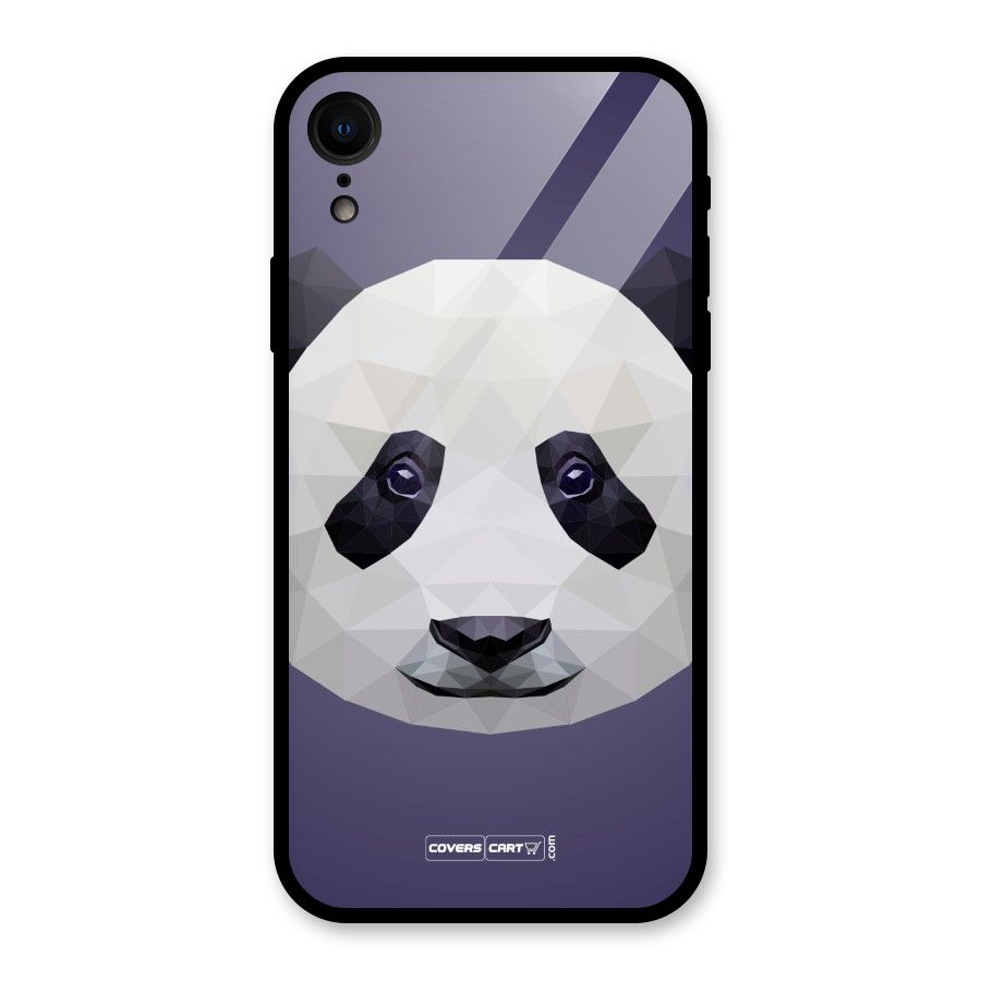 Polygon Panda Glass Back Case for iPhone XR