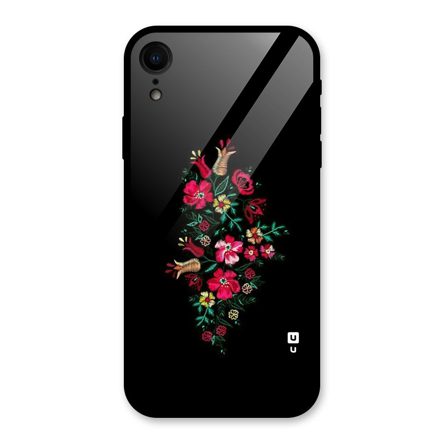 Pretty Allure Flower Glass Back Case for iPhone XR