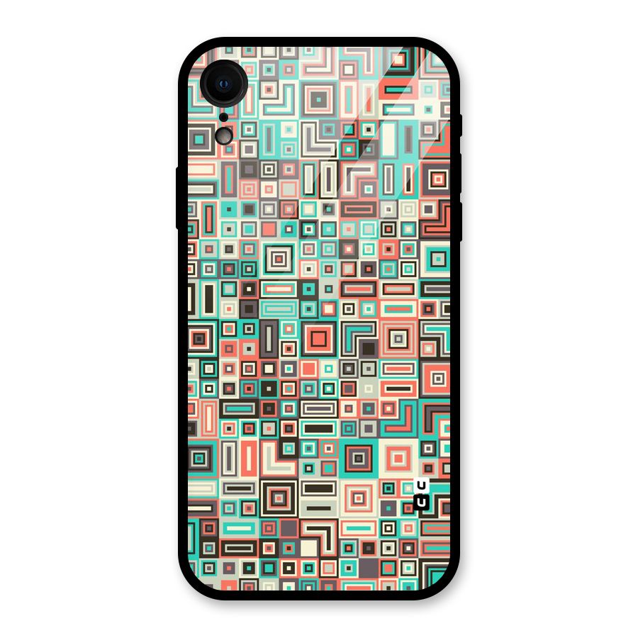 Pretty Boxes Design Glass Back Case for iPhone XR