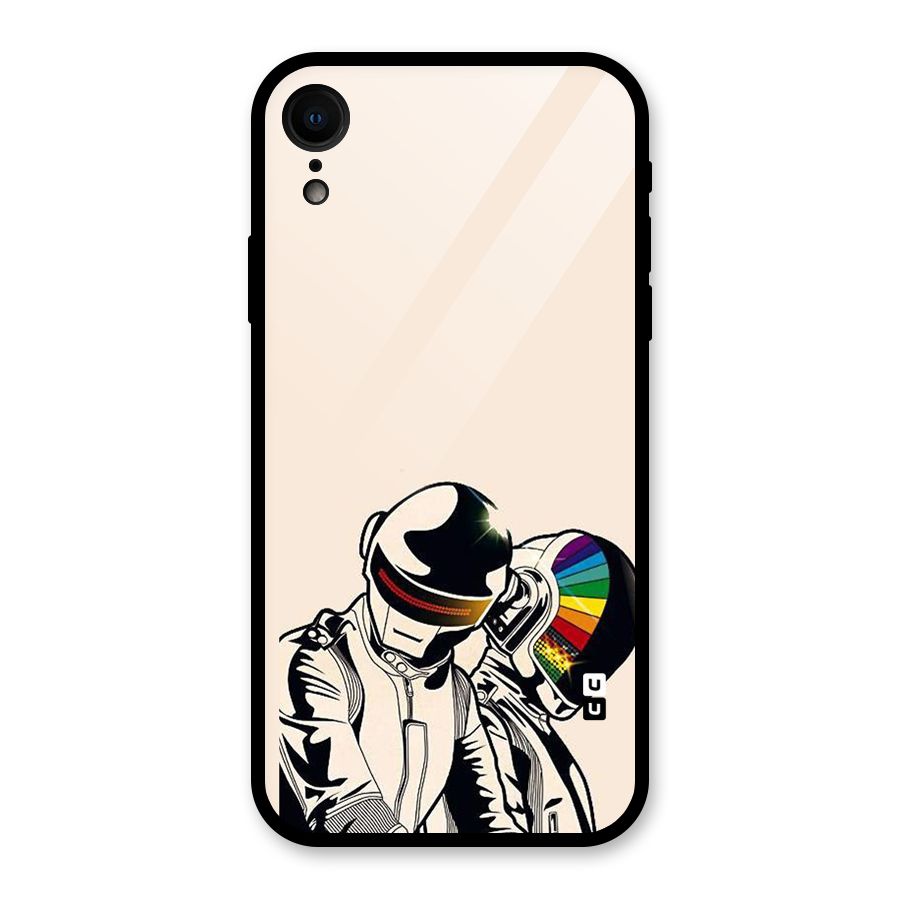 Rainbow Radio Glass Back Case for iPhone XR