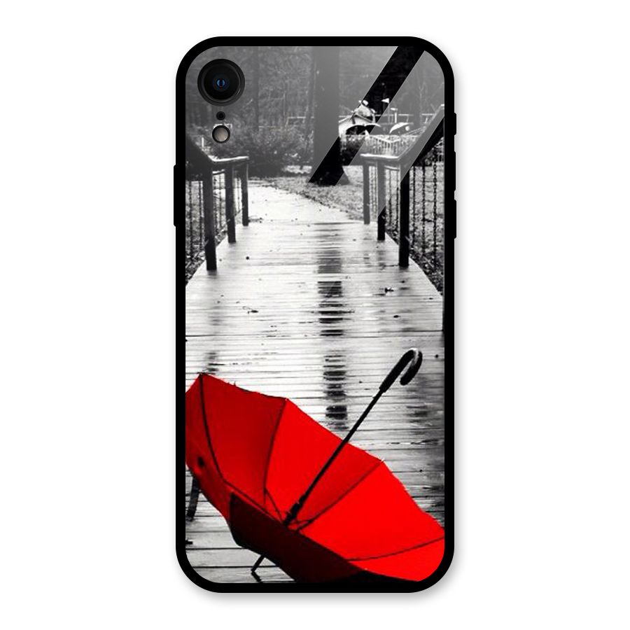 Red Umbrella Glass Back Case for iPhone XR