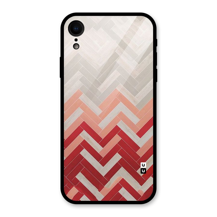 Reds and Greys Glass Back Case for iPhone XR