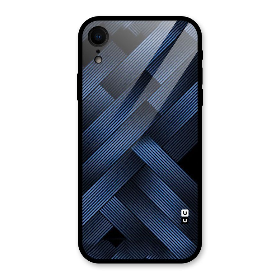 Ribbon Stripes Glass Back Case for iPhone XR