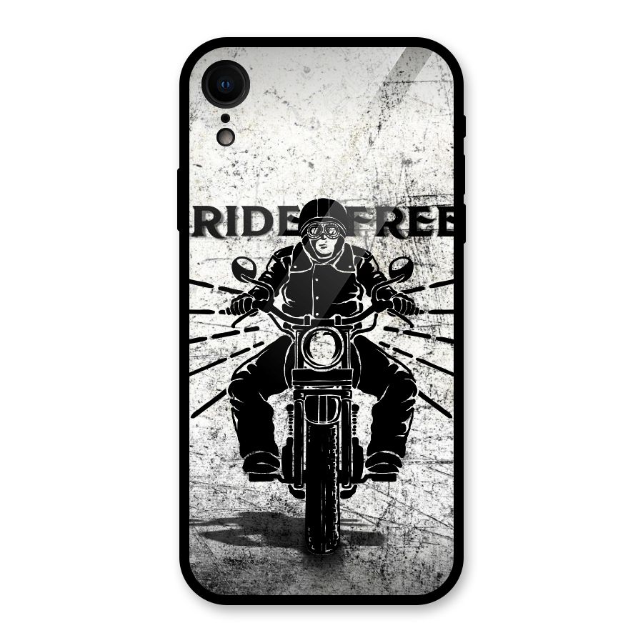 Ride Free Glass Back Case for iPhone XR