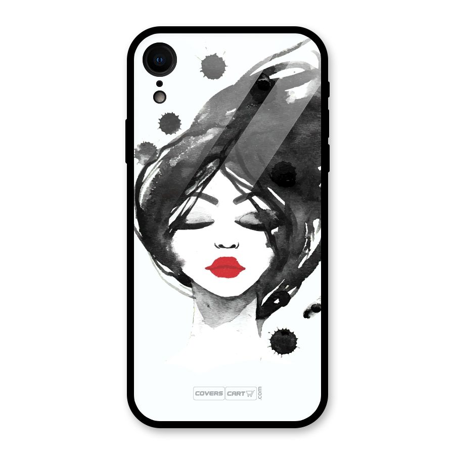 Sassy Girl Glass Back Case for iPhone XR