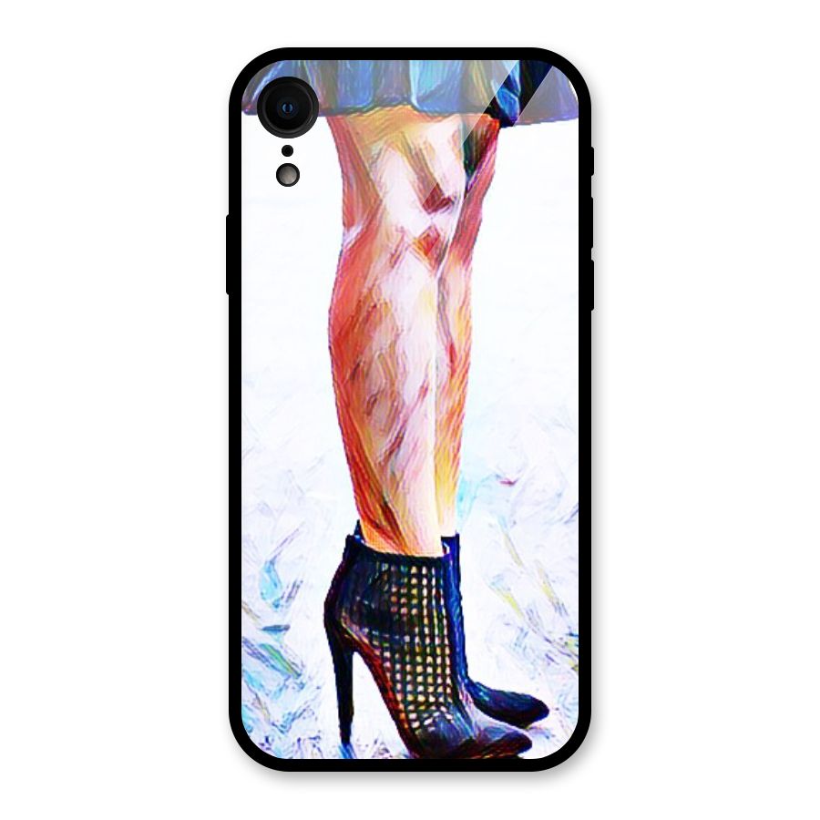 Sassy Heels Glass Back Case for iPhone XR