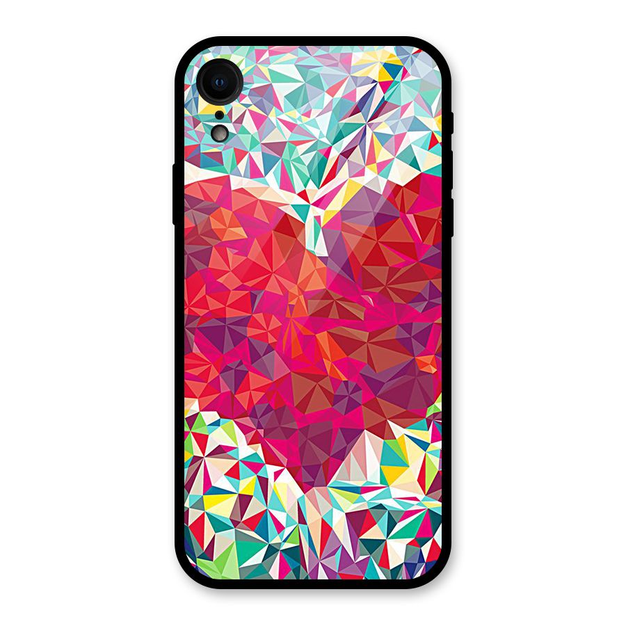 Scrumbled Heart Glass Back Case for iPhone XR