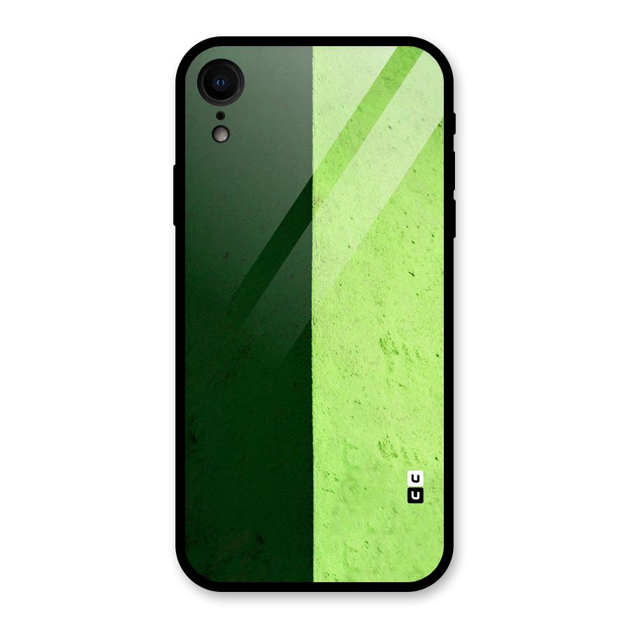 Shades Half Glass Back Case for iPhone XR