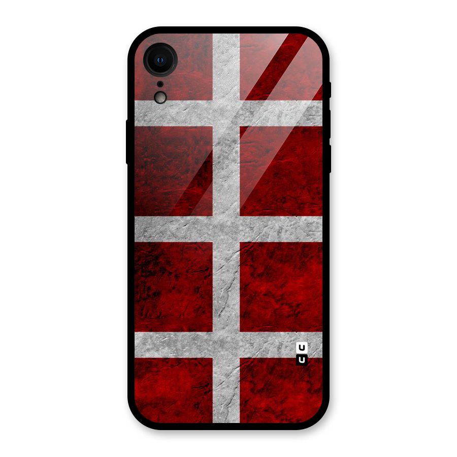 Silver Lines Glass Back Case for iPhone XR