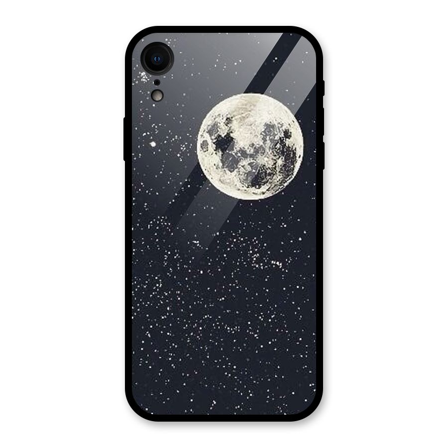Simple Galaxy Glass Back Case for iPhone XR