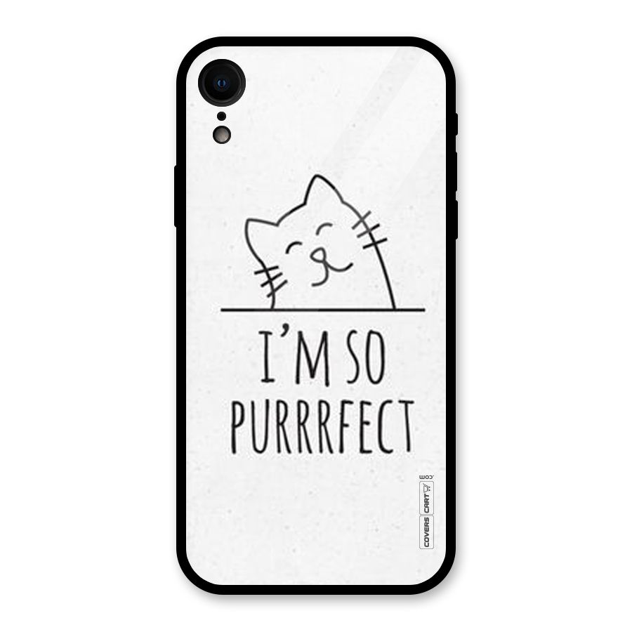 So Purrfect Glass Back Case for iPhone XR