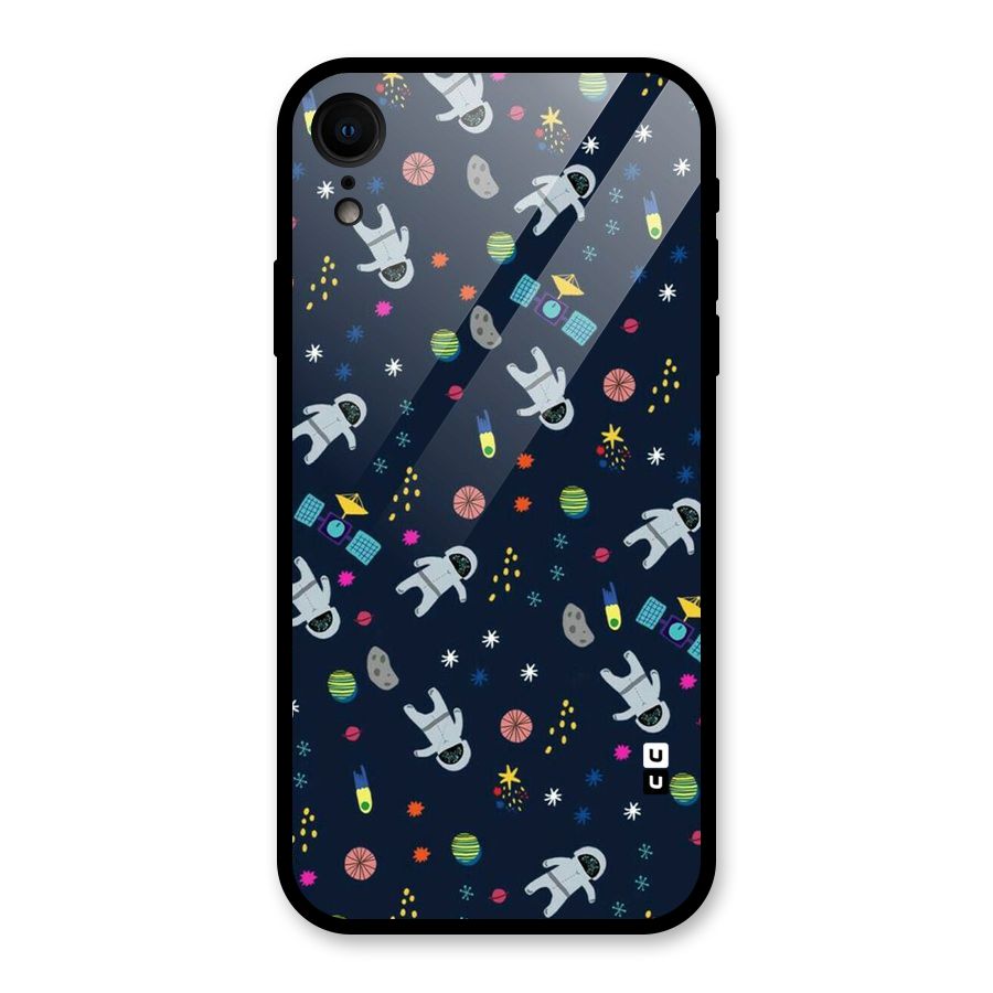 Spaceman Dance Glass Back Case for iPhone XR